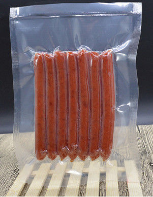 Verarbeitete Fleischwurst Plastik Vakuum Schrumpfpack Taschen PVDC Hohe Barriere Transparent