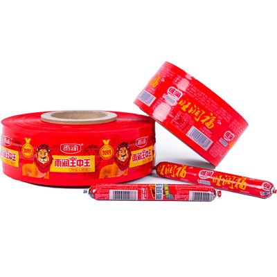Drucken Anpassen Wurst Gehäuse Kunststoff Rollen Instant Schinken geräuchert PVDC Lining Ober-Boden thermische Formierung