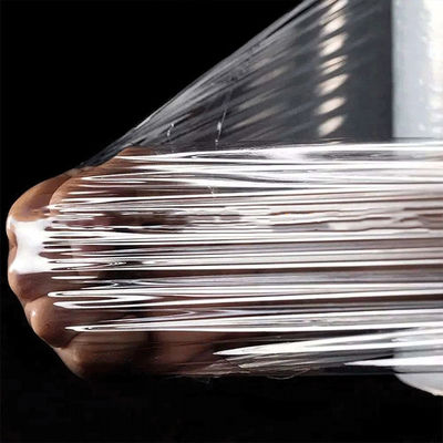 Frische Lebensmittelverpackung Transparente PVDC-Klammerfolie Verpackung Schieberegler Streckfolie