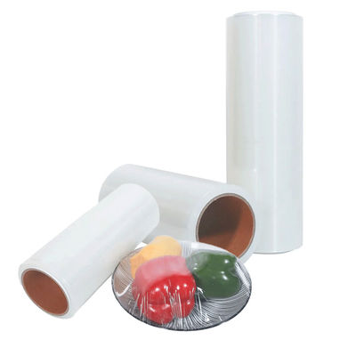 PVDC-Film Werbefilm Transparent Cling Wrap Roll Feuchtigkeitsdicht mit Schieberegler Dispenser