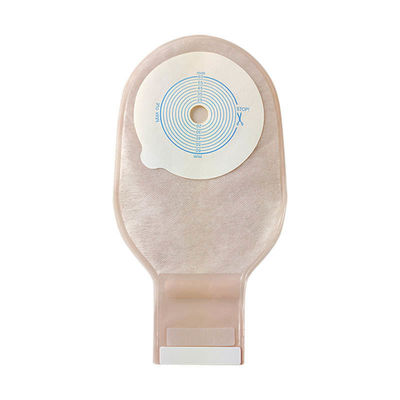 Medizinische Ein-Teil-Ostomie-Tasche Stoma-Tasche Beige Farbe Entwässerbar 65mm Schnitt Ein-Teil-System Ostomie-Tasche