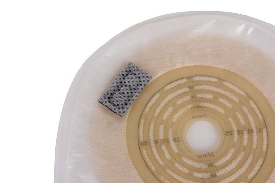 Einfach gefüllter Kolostomiebeutel Klarer offener Beutel Klemmverschluss Entwässerbar 15-60 mm