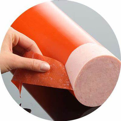 Kaliber 19mm Kaliber 220mm Druckkunst-Wurstgehäuse Kunststoff-Lebensmittelverpackungsfilm Nylon PA / PVDC