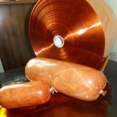 30-350 mm Flachbreite PVDC Plastik-Wurst-Hülle-Film Hitzebeständig bis zu 90 °C für Wurstverpackungen